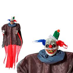 Foto van Hangende clown halloween (175 x 148 x 18 cm) multicolour 175 x 148 x 18 cm
