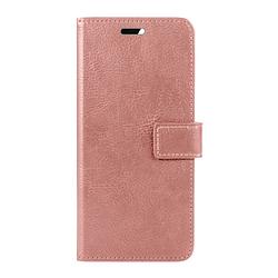 Foto van Basey xiaomi 12x hoesje bookcase hoes flip case book cover - xiaomi 12x hoes book case hoesje - rose goud