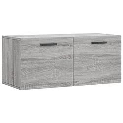 Foto van The living store wandkast sonoma eiken - 80 x 36.5 x 35 cm - opbergkast