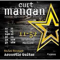 Foto van Curt mangan phosphor bronze 11-52 12-string medium snarenset voor 12-snarige akoestische gitaar