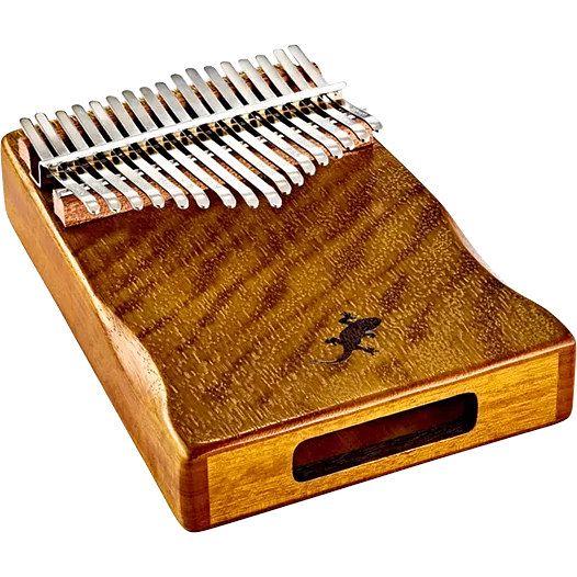 Foto van Ortega okb3 lizard series solid golden phoebe kalimba