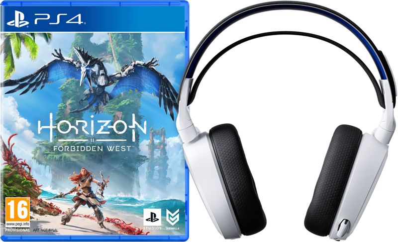 Foto van Horizon forbidden west ps4 + gaming headset