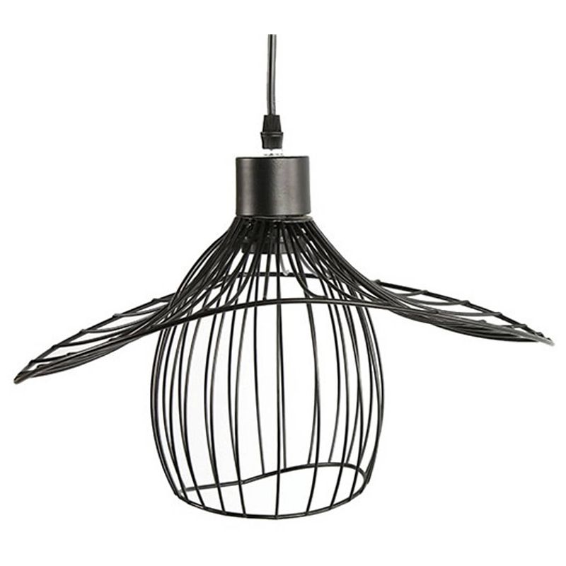 Foto van Non-branded hanglamp daniel 70 x 39 cm e27 rvs 40w zwart