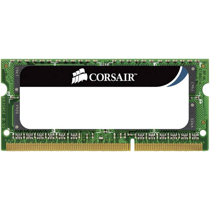 Foto van Corsair value select werkgeheugenmodule voor laptop ddr3 8 gb 1 x 8 gb non-ecc 1333 mhz 204-pins so-dimm cl9 9-9-24 cmso8gx3m1a1333c9