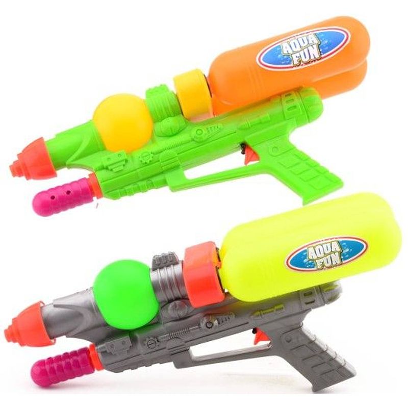 Foto van Aqua fun waterpistool twin shooter - 40cm