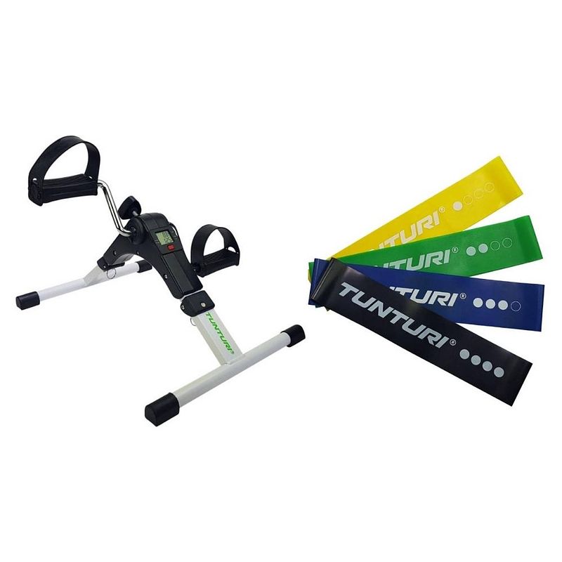 Foto van Tunturi - fitness set - stoelfiets - weerstandsbanden 4 stuks