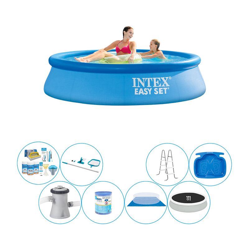 Foto van Deluxe zwembad deal - intex easy set rond 244x61 cm