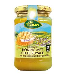 Foto van De traay honing met gelee royale biologisch