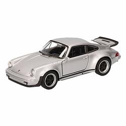 Foto van Speelgoed grijze porsche 911 turbo auto 12 cm - speelgoed auto's
