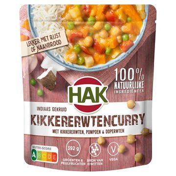 Foto van Hak indiaas gekruid kikkererwtencurry 550g bij jumbo