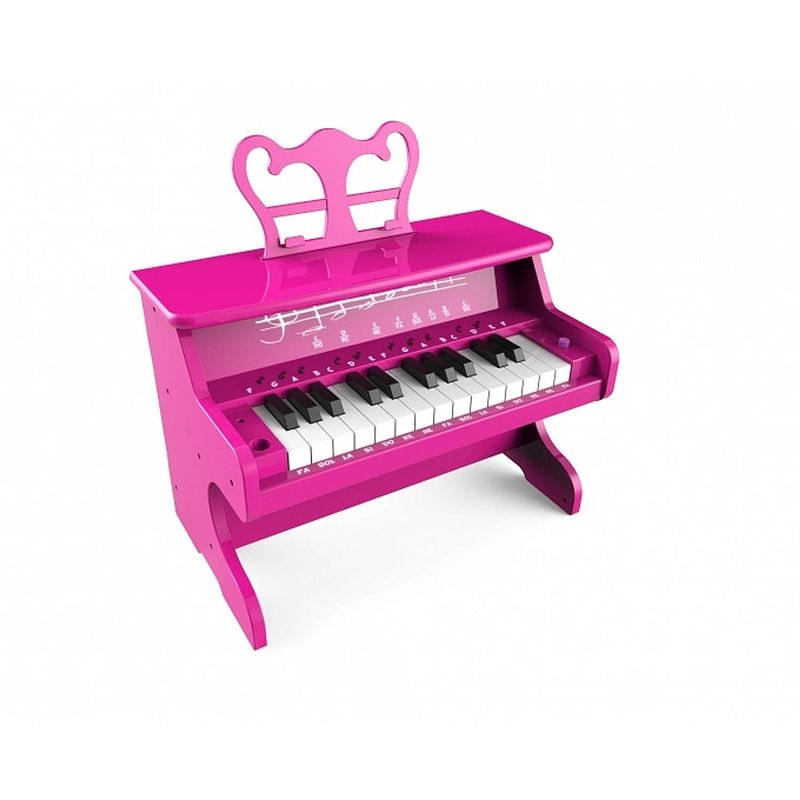 Foto van Idance minipiano met ingebouwde bluetooth-speaker roze