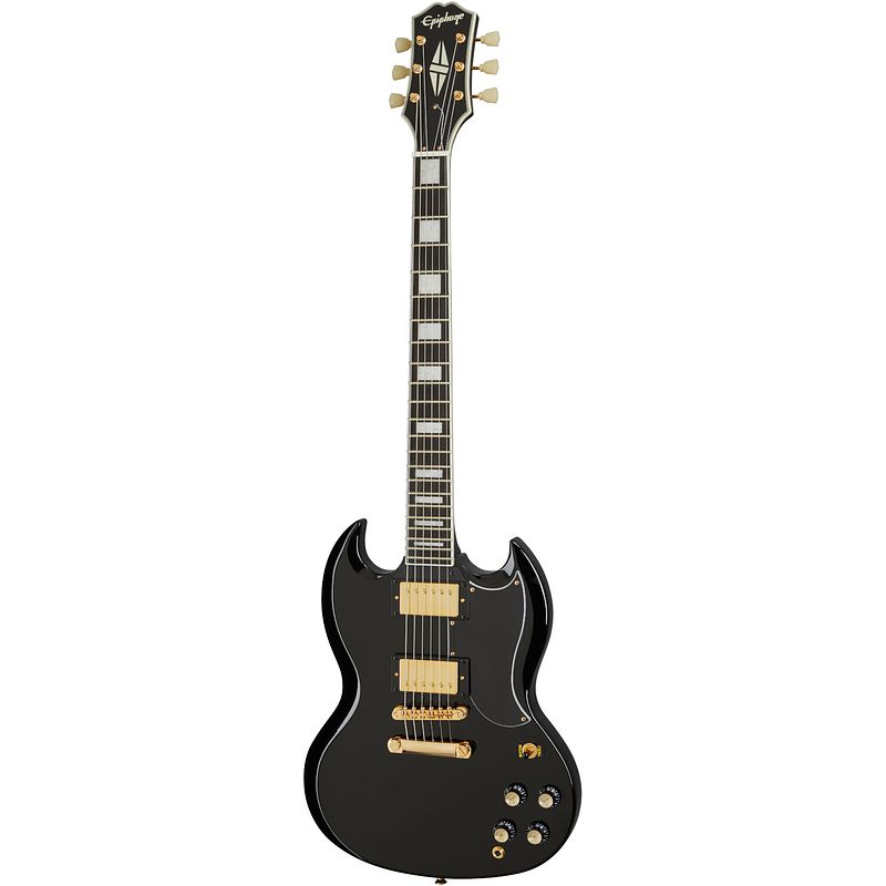 Foto van Epiphone sg custom ebony elektrische gitaar