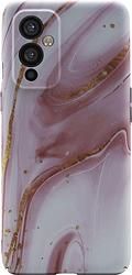 Foto van Bluebuilt pink marble hard case oneplus 9 back cover