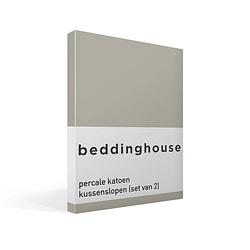 Foto van Beddinghouse percale katoen kussenslopen (set van 2) - 100% percale katoen - 60x70 cm - standaardmaat - sand