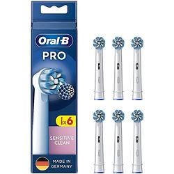 Foto van Oral b pro sensitive clean 6 opzetborstels mondverzorging accessoire