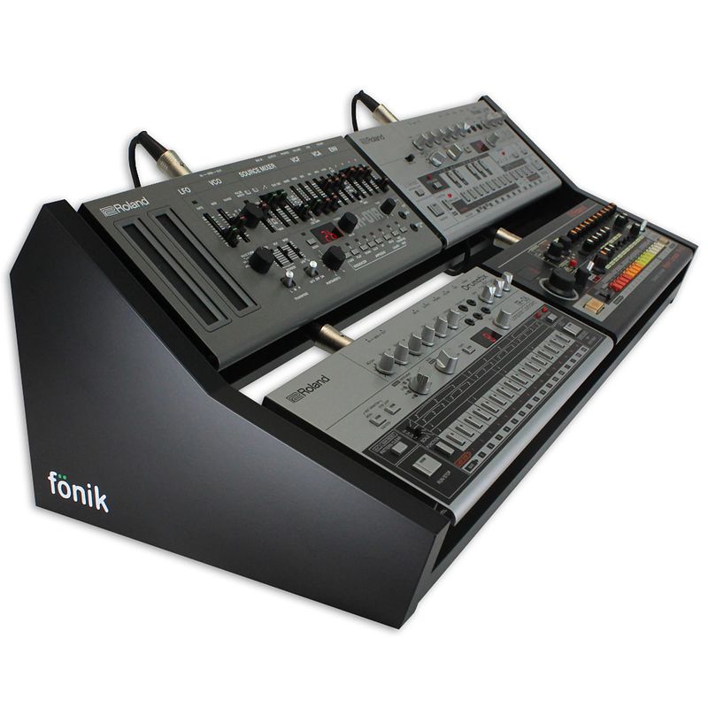 Foto van Fonik audio innovations original stand black voor 4x roland boutique