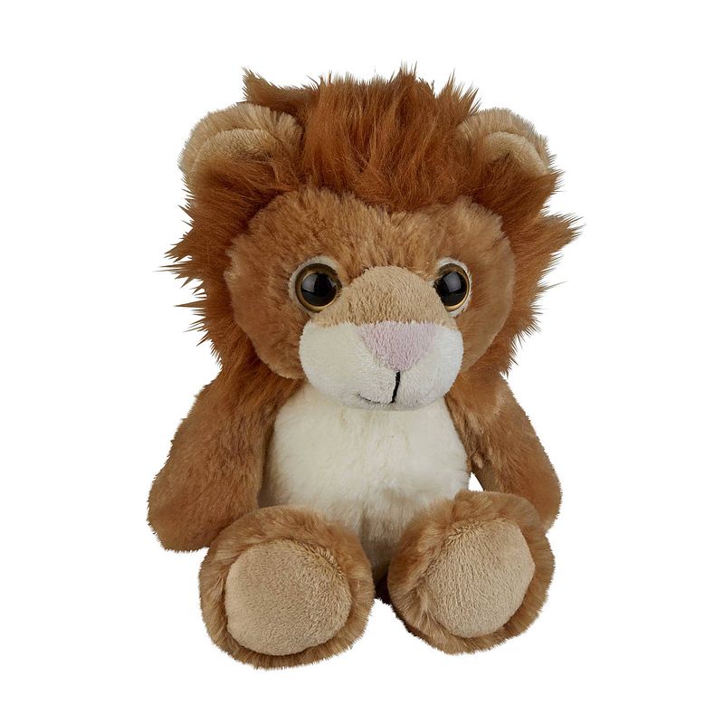 Foto van Pluche knuffel dieren leeuw 18 cm - knuffeldier