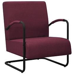 Foto van Vidaxl fauteuil stof paars