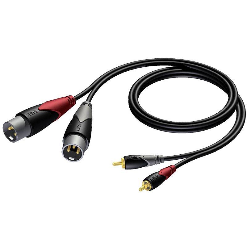 Foto van Procab cla701 classic rca - xlr verloopkabel 1.5m