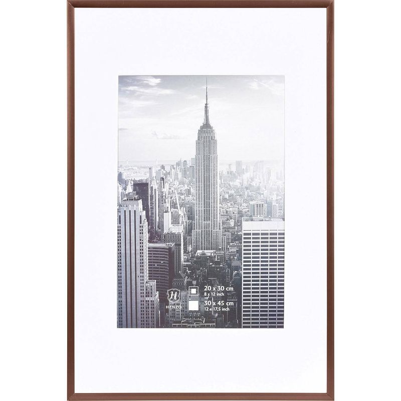 Foto van Henzo fotolijst - manhattan - fotomaat 30x45 cm - brons