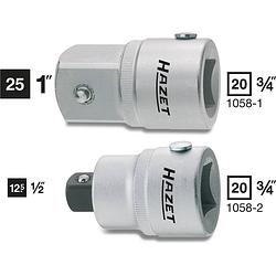 Foto van Hazet 1058-2 1058-2 dopsleuteladapter aandrijving 3/4 (20 mm) uitvoering 1/2 (12.5 mm) 52.3 mm 1 stuk(s)