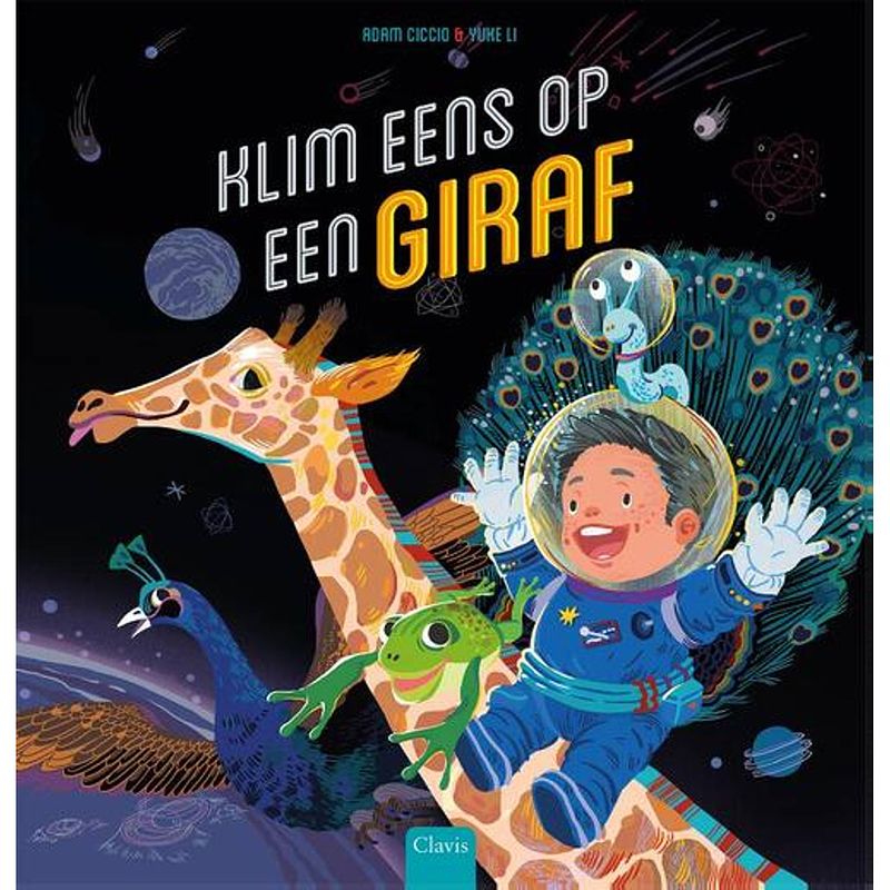 Foto van Klim eens op een giraf