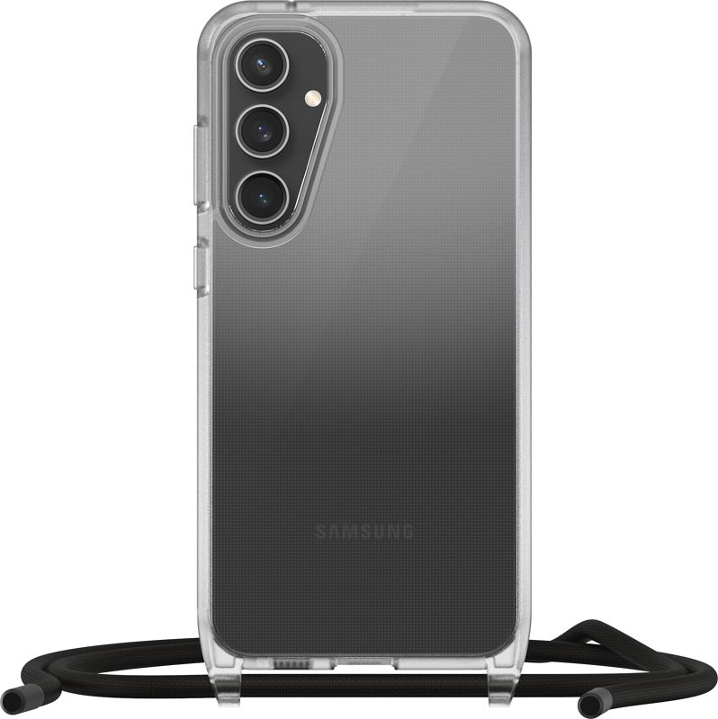 Foto van Otterbox react samsung galaxy s23 fe back cover transparant met koord