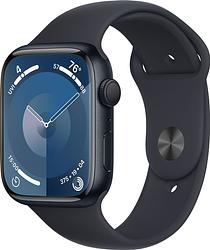 Foto van Apple watch series 9 45mm midnight aluminium sportband s/m