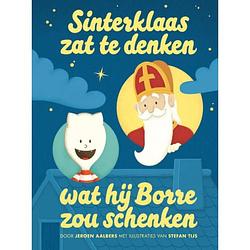 Foto van Sinterklaas zat te denken wat hij borre zou