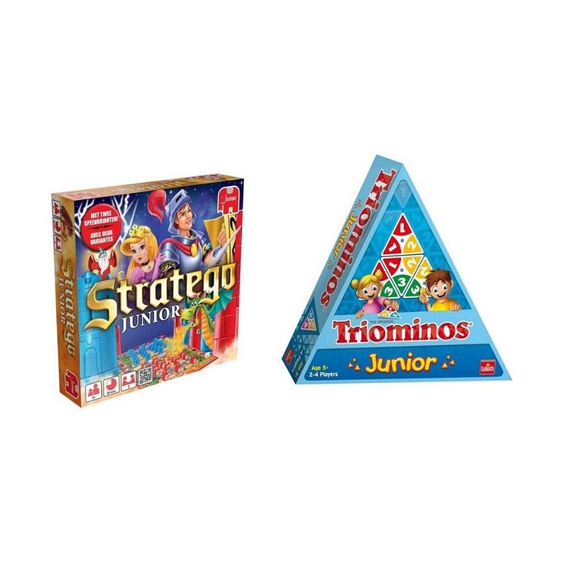 Foto van Spellenbundel - 2 stuks - stratego junior & triominos junior