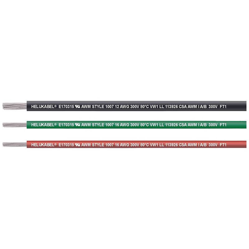 Foto van Helukabel 62203-152 enkele ader ul-csa 1 x 0.518 mm² bruin 152 m