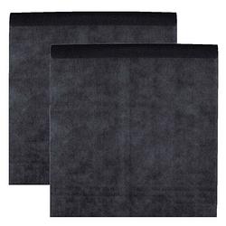 Foto van Feest tafelkleed op rol - 2x - zwart - 120 cm x 10 m - non woven polyester - feesttafelkleden