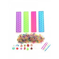 Foto van Loom twister loombands startersset junior rubber 868-delig