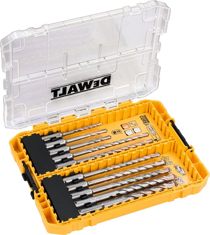 Foto van Dewalt 10-delige extreme 2 sds-plus boren set tough case