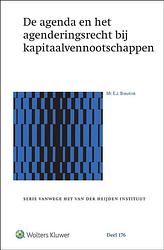 Foto van De agenda en het agenderingsrecht bij kapitaalvennootschappen - paperback (9789013168143)