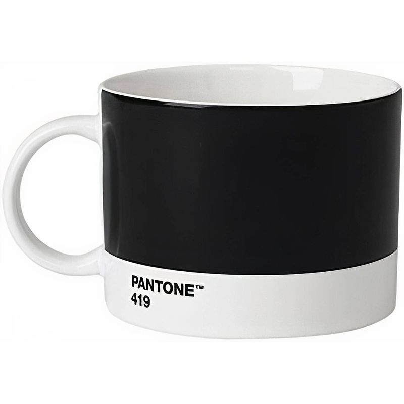 Foto van Pantone mok 475 ml porselein zwart