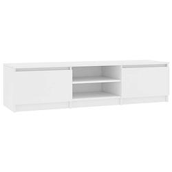 Foto van The living store tv-meubel classic - 140 x 40 x 35.5 cm - wit hout