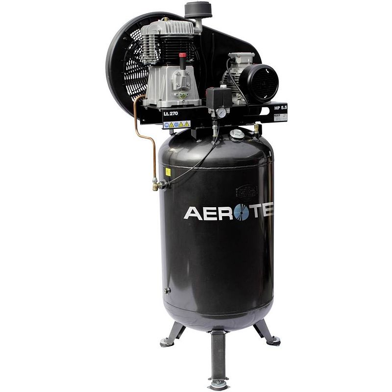 Foto van Aerotec aerotec n59-270 pro pneumatische compressor 270 l 10 bar