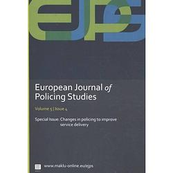 Foto van European journal of policing studies - changes in