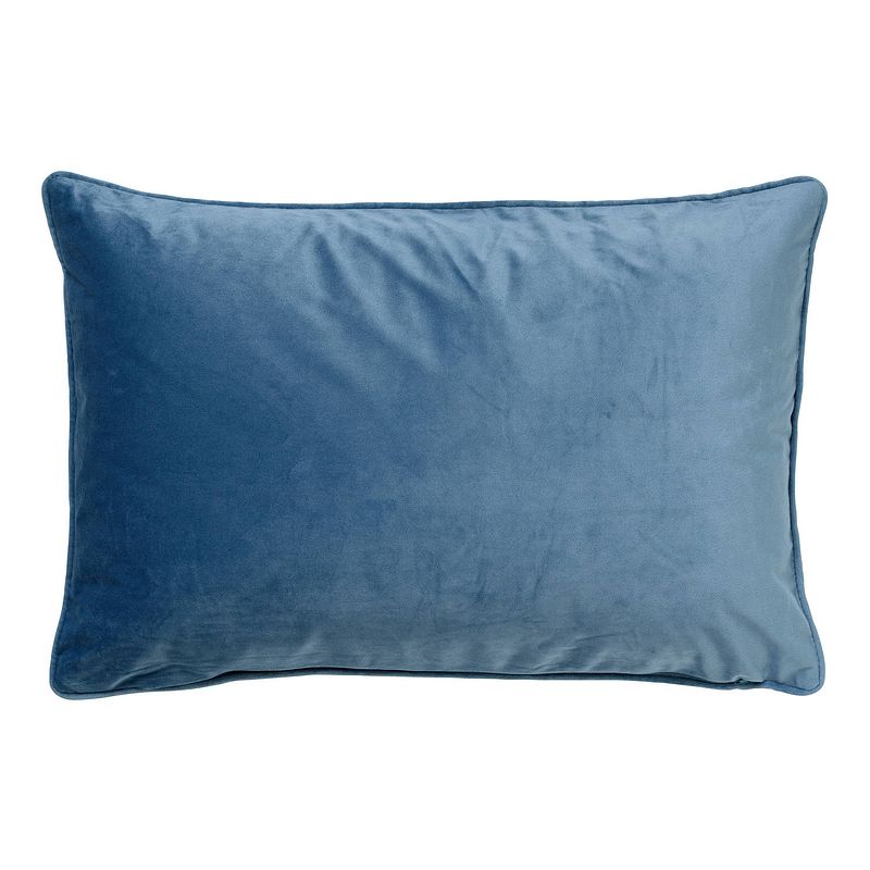 Foto van Dutch decor finn - kussenhoes velvet provincial blue 40x60 cm - blauw - blauw