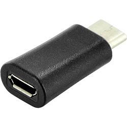 Foto van Ednet usb 2.0 adapter [1x micro-usb 2.0 b bus - 1x usb-c stekker] ednet.