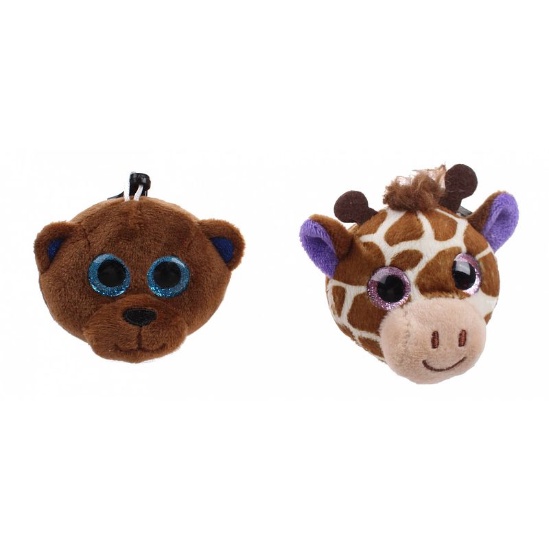 Foto van Toi-toys dieren sleutelhangers beer en giraffe 5 cm