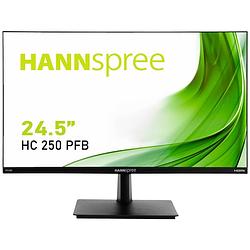 Foto van Hannspree hc250pfb lcd-monitor 62.2 cm (24.5 inch) 1920 x 1080 pixel full hd 3 ms vga, hdmi, displayport, audio-line-in, hoofdtelefoonaansluiting tn led