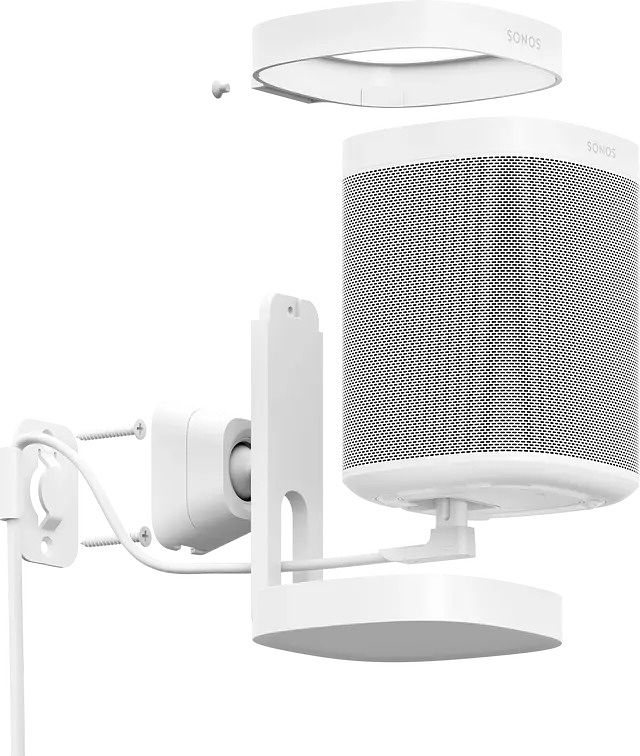 Foto van Sonos one muurbeugel per set audio muurbeugel wit