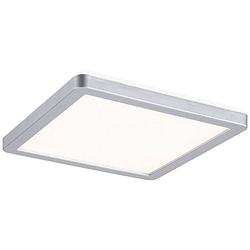 Foto van Paulmann 70993 p atria shine 11,2w 3000k 190x190 ch m k led-plafondlamp 11.2 w chroom (mat)