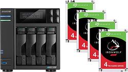 Foto van Asustor lockerstor 4 as6604t + 4x seagate ironwolf 4tb