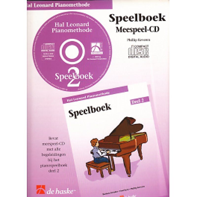 Foto van De haske hal leonard pianomethode speelboek 2 meespeel-cd