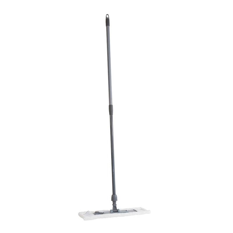 Foto van Vloermop / vloermopset 135 cm - inclusief microvezelmop en uitschuifbare telescoopsteel