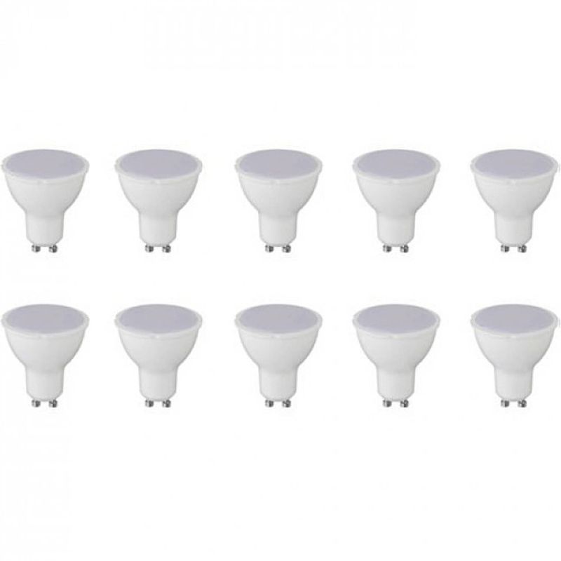 Foto van Led spot 10 pack - aigi - gu10 fitting - 8w - warm wit 3000k