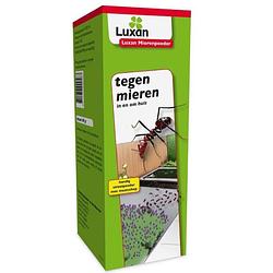 Foto van Luxan mierenpoeder 100 gram karton groen 2-delig